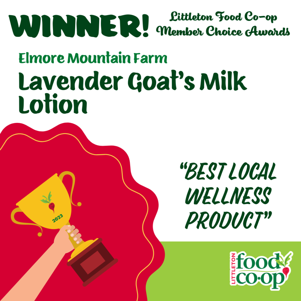 Our Lavender Goat Milk Lotion Wins best wellness product